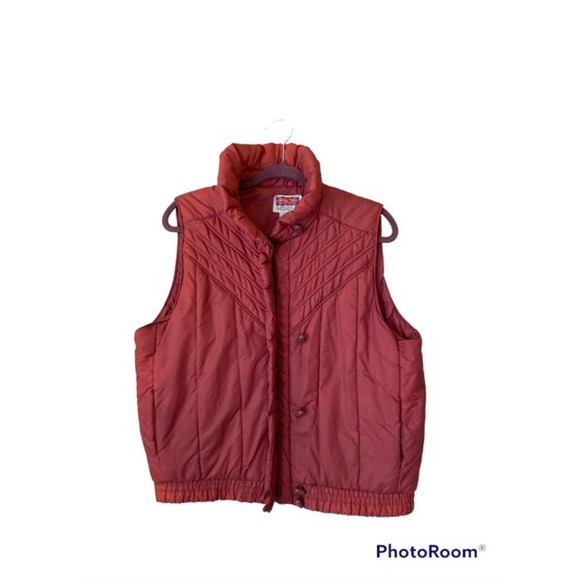 Vintage 80s Puffer Vest from Cherry Stix LTD, Sz L - Picture 5 of 6